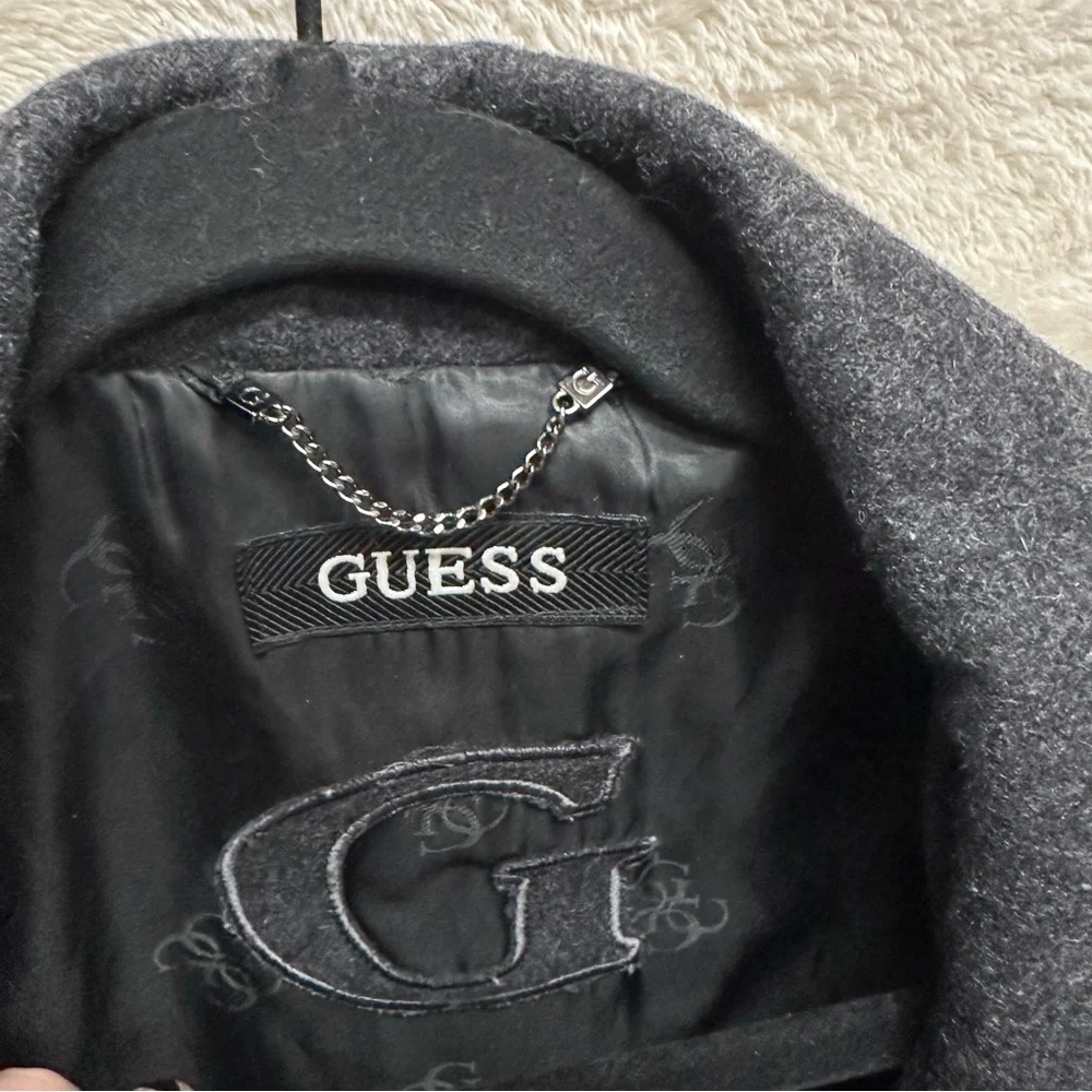 Y2K Guess women’s wool trench coat size medium gray